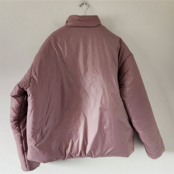NWT URBAN OUTFITTERS | Puffer Jacket Mauve pink Unisex Oversized Sz SMALL - Picture 3 of 4